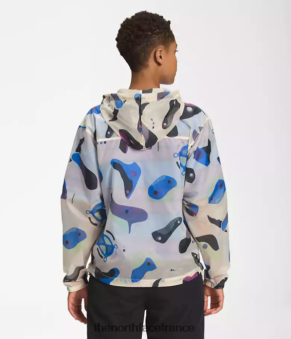 vêtements The North Face femmes sweat à capuche coupe-vent translucide m66 impression infographique blanche gardénia ZPZRD1230
