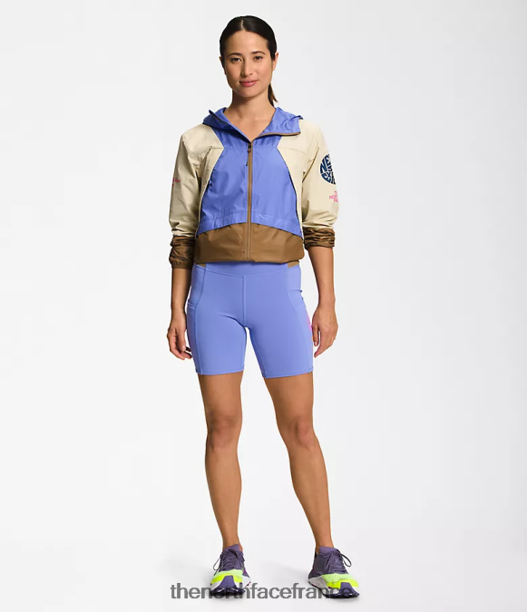 vêtements The North Face femmes veste coupe-vent trailwear gravier/pervenche foncé/marron utilitaire ZPZRD316