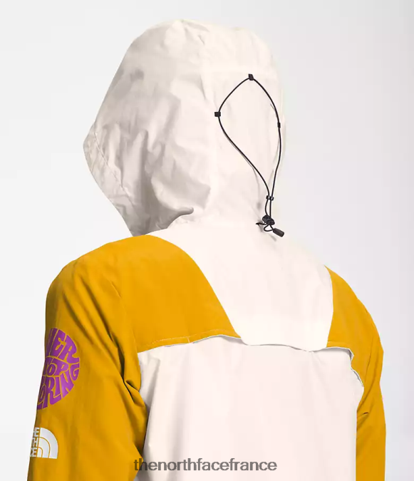 vêtements The North Face femmes veste coupe-vent trailwear jaune bois de flèche/blanc gardénia/noir tnf ZPZRD318