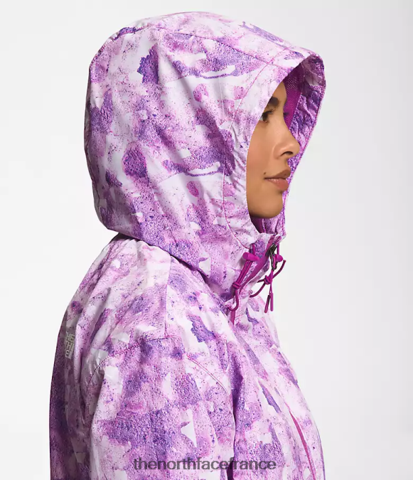 vêtements The North Face femmes veste hydrenaline longueur 2000-25'' imprimé colorant ton sur ton fleur de cactus violet ZPZRD673