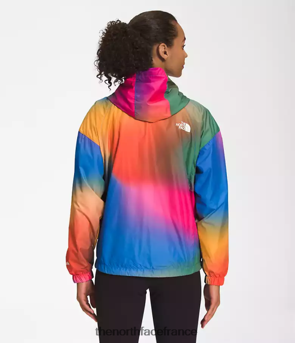 vêtements The North Face femmes veste hydrenaline longueur 2000-25'' imprimé dégradé bleu super sonique ZPZRD675