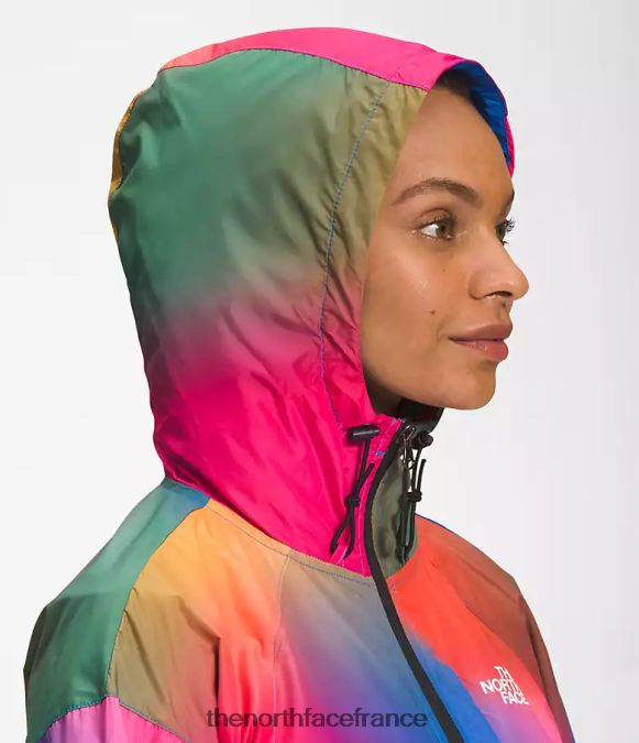 vêtements The North Face femmes veste hydrenaline longueur 2000-25'' imprimé dégradé bleu super sonique ZPZRD675