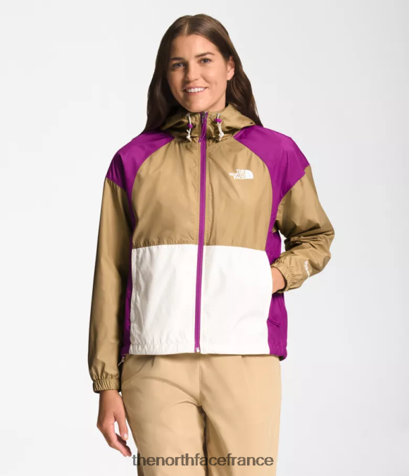 vêtements The North Face femmes veste hydrenaline longueur 2000-25'' pierre kaki/fleur de cactus violet/gardénia blanc ZPZRD674