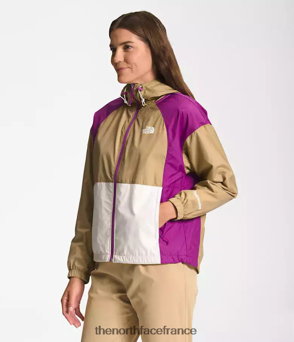 vêtements The North Face femmes veste hydrenaline longueur 2000-25'' pierre kaki/fleur de cactus violet/gardénia blanc ZPZRD674