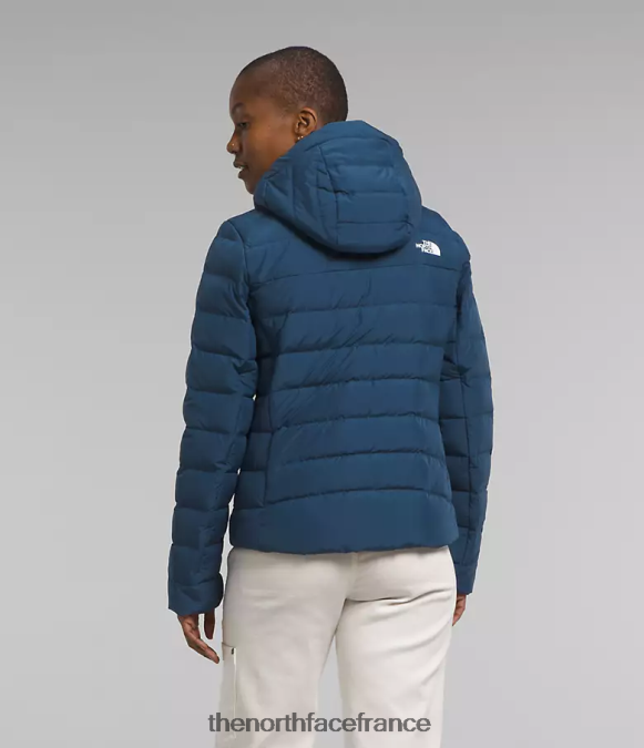 vêtements The North Face femmes sweat à capuche aconcagua 3 bleu ombragé ZPZRD369