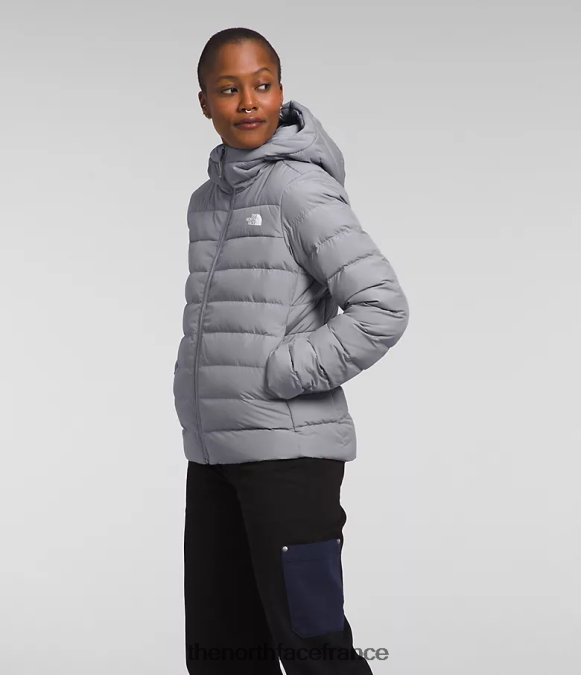 vêtements The North Face femmes sweat à capuche aconcagua 3 mélanger le gris ZPZRD370