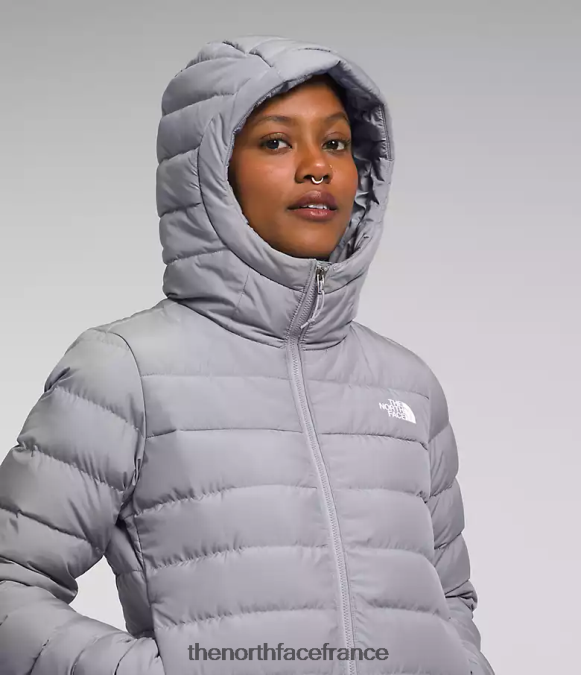 vêtements The North Face femmes sweat à capuche aconcagua 3 mélanger le gris ZPZRD370