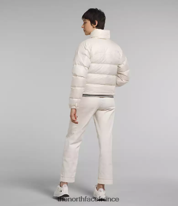 vêtements The North Face femmes veste nuptse rétro 2000 gardénia blanc ZPZRD802