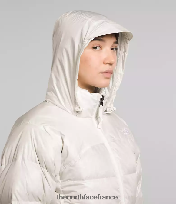 vêtements The North Face femmes veste nuptse rétro 2000 gardénia blanc ZPZRD802