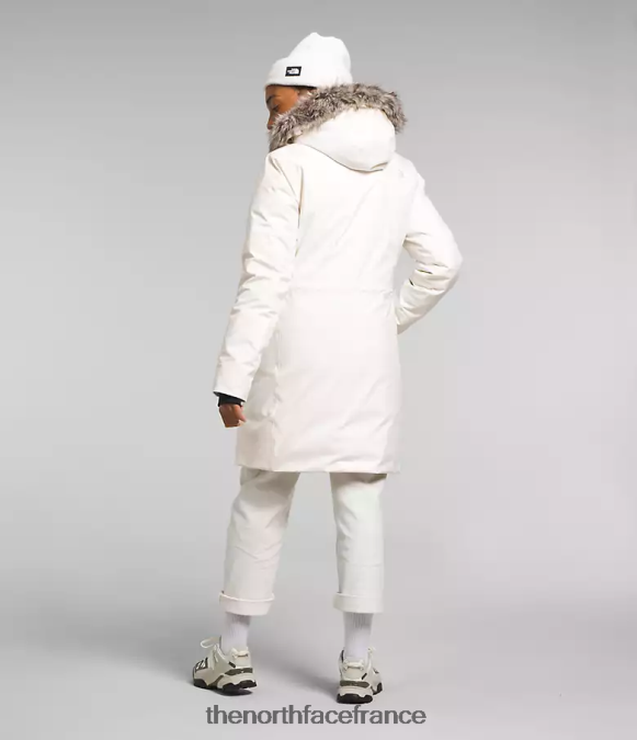 vêtements The North Face femmes parka arctique gardénia blanc ZPZRD507
