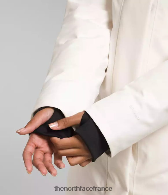 vêtements The North Face femmes parka arctique gardénia blanc ZPZRD507