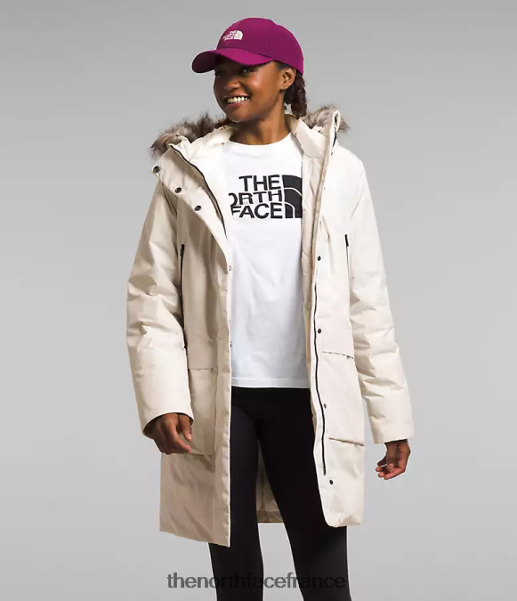 vêtements The North Face femmes parka arctique gtx gardénia blanc ZPZRD234