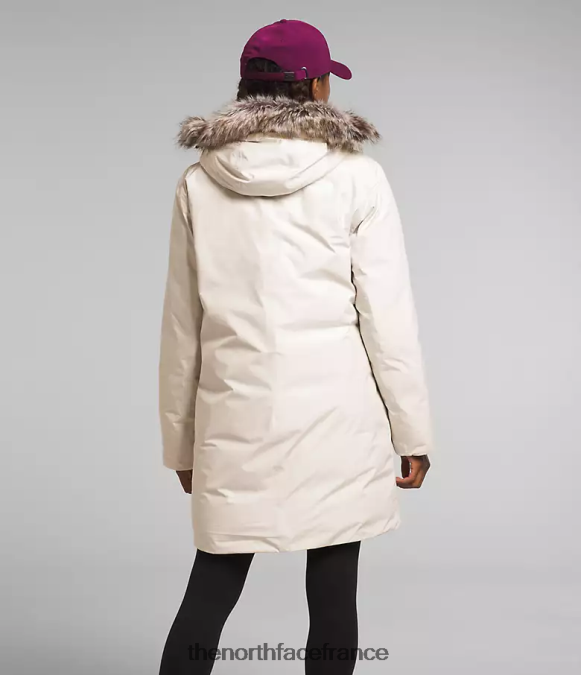 vêtements The North Face femmes parka arctique gtx gardénia blanc ZPZRD234