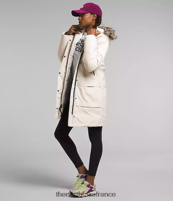 vêtements The North Face femmes parka arctique gtx gardénia blanc ZPZRD234