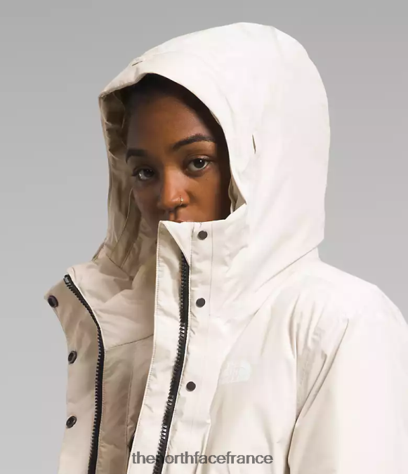 vêtements The North Face femmes parka arctique gtx gardénia blanc ZPZRD234