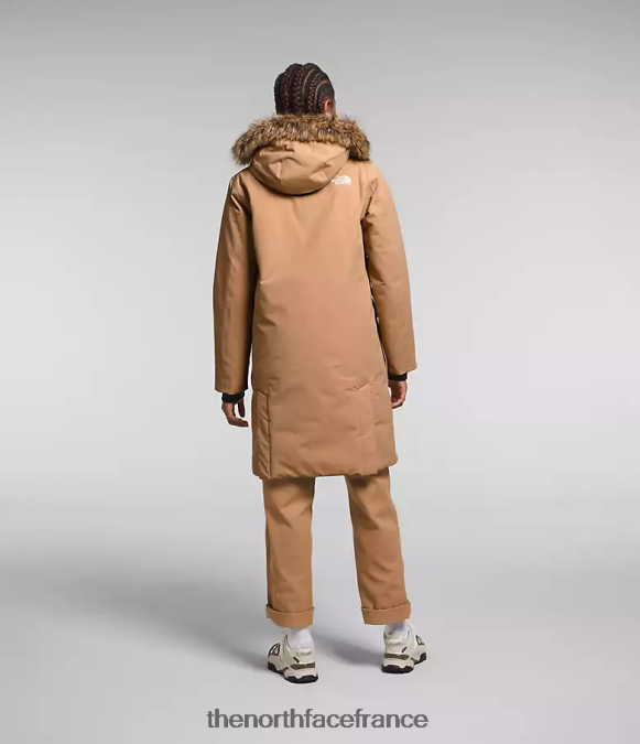 vêtements The North Face femmes parka arctique premium beurre d'amande ZPZRD1313