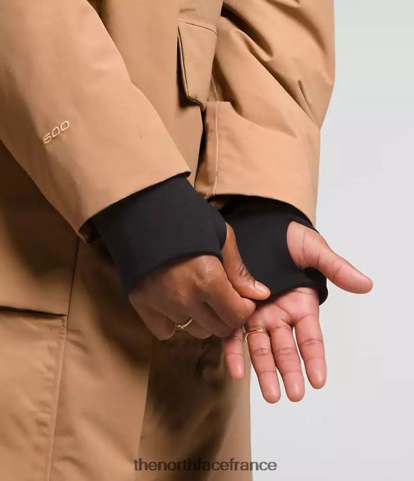 vêtements The North Face femmes parka arctique premium beurre d'amande ZPZRD1313