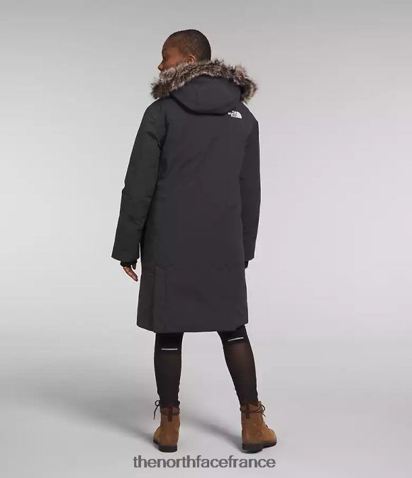 vêtements The North Face femmes parka arctique premium gris asphalte ZPZRD1314