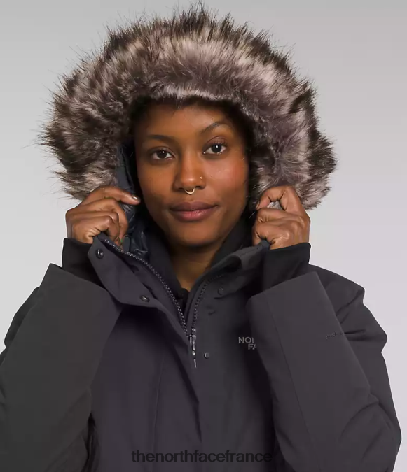 vêtements The North Face femmes parka arctique premium gris asphalte ZPZRD1314