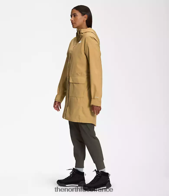 vêtements The North Face femmes parka de pluie city Breeze II bronzage d'antilope ZPZRD154