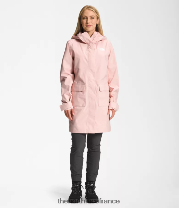 vêtements The North Face femmes parka de pluie city Breeze II mousse rose ZPZRD155