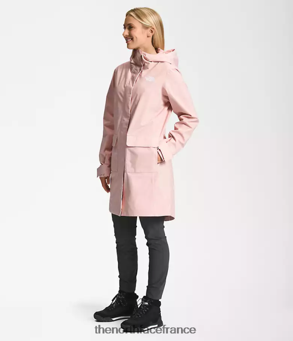 vêtements The North Face femmes parka de pluie city Breeze II mousse rose ZPZRD155