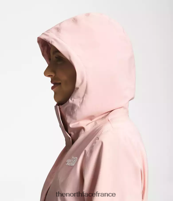 vêtements The North Face femmes parka de pluie city Breeze II mousse rose ZPZRD155