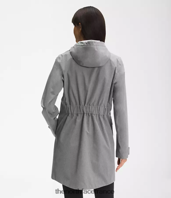 vêtements The North Face femmes parka de pluie city Breeze II tnf gris moyen chiné ZPZRD153