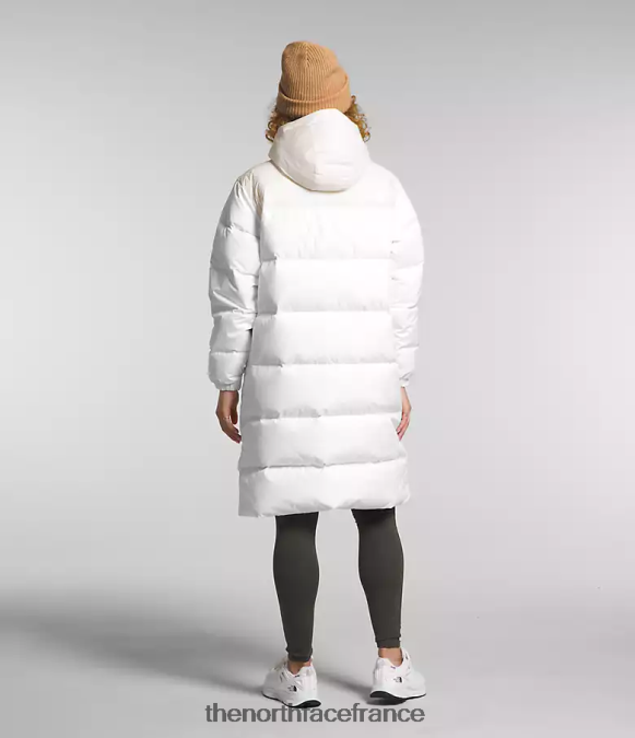 vêtements The North Face femmes parka nuptse tnf blanc/gardénia blanc ZPZRD563