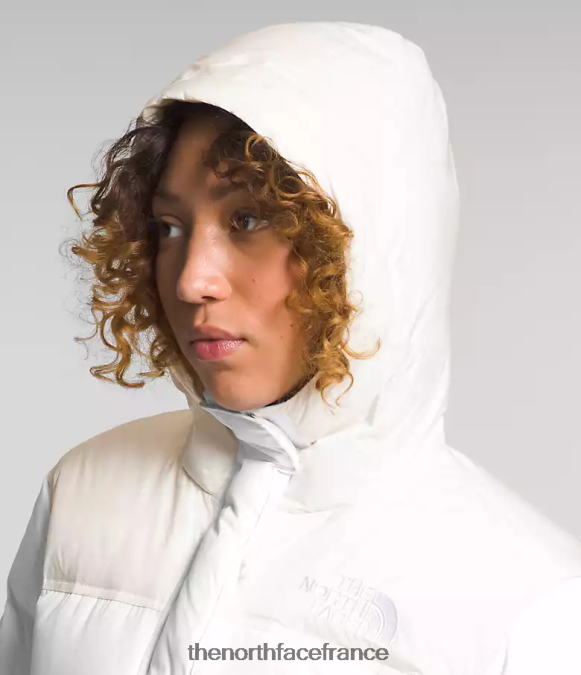 vêtements The North Face femmes parka nuptse tnf blanc/gardénia blanc ZPZRD563