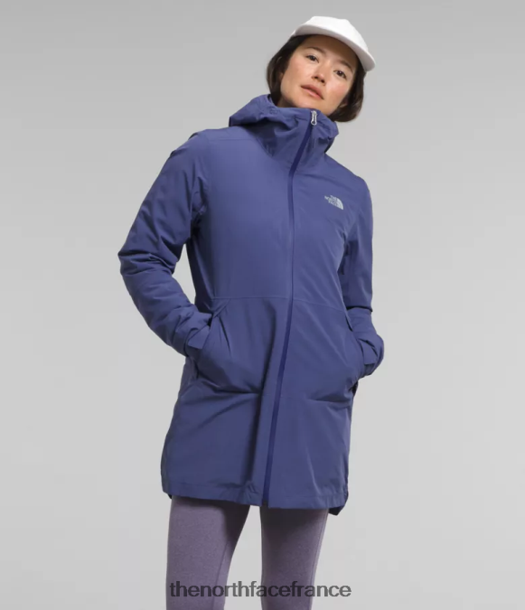 vêtements The North Face femmes parka thermoball éco triclimatique bleu grotte ZPZRD374