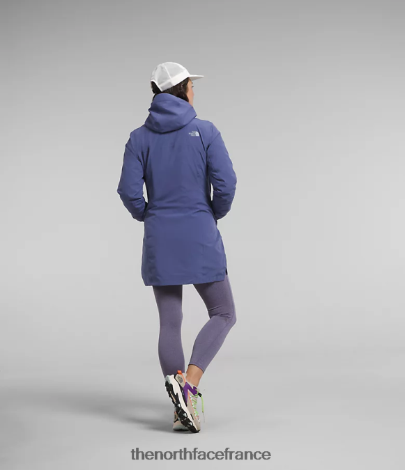vêtements The North Face femmes parka thermoball éco triclimatique bleu grotte ZPZRD374