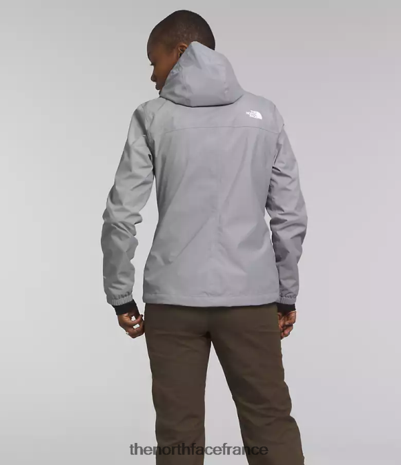 vêtements The North Face femmes veste Antora mélanger le gris ZPZRD1274