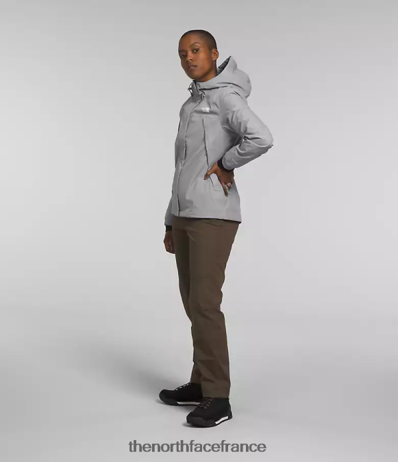vêtements The North Face femmes veste Antora mélanger le gris ZPZRD1274