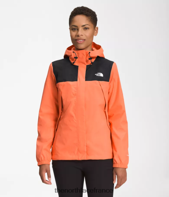 vêtements The North Face femmes veste Antora noir tnf/orange corail poussiéreux ZPZRD1281