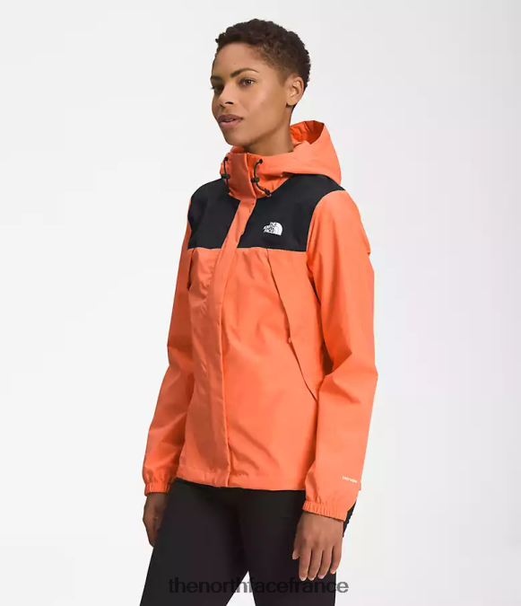 vêtements The North Face femmes veste Antora noir tnf/orange corail poussiéreux ZPZRD1281