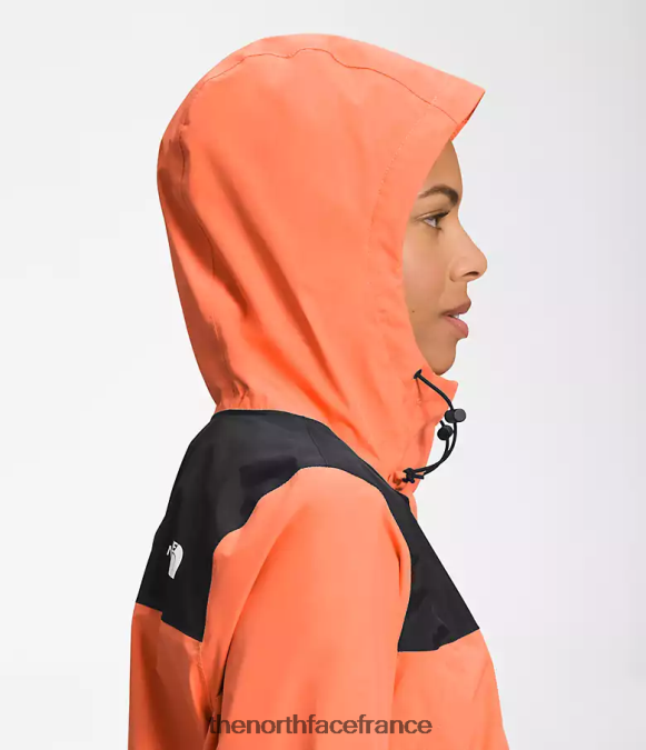 vêtements The North Face femmes veste Antora noir tnf/orange corail poussiéreux ZPZRD1281
