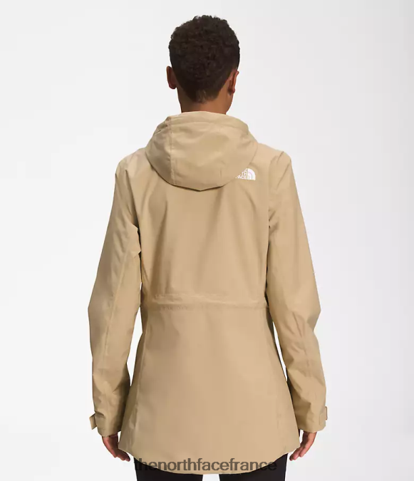 vêtements The North Face femmes veste de pluie city Breeze pierre kaki ZPZRD1228