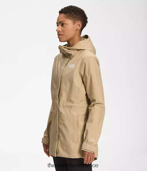 vêtements The North Face femmes veste de pluie city Breeze pierre kaki ZPZRD1228