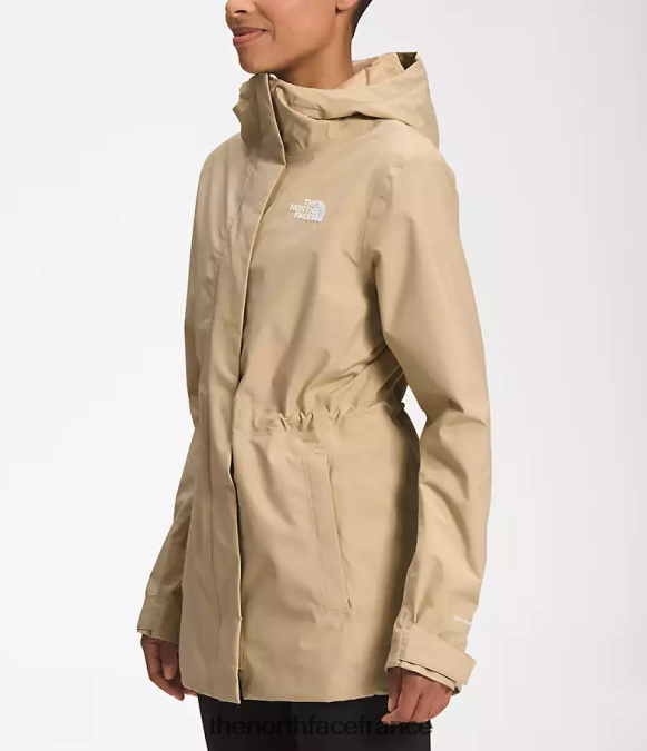 vêtements The North Face femmes veste de pluie city Breeze pierre kaki ZPZRD1228