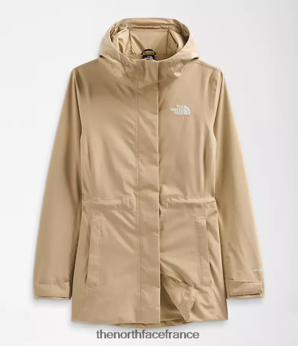 vêtements The North Face femmes veste de pluie city Breeze pierre kaki ZPZRD1228