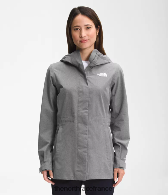 vêtements The North Face femmes veste de pluie city Breeze tnf gris moyen chiné ZPZRD1227