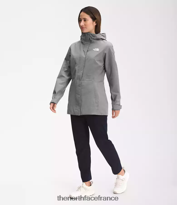 vêtements The North Face femmes veste de pluie city Breeze tnf gris moyen chiné ZPZRD1227
