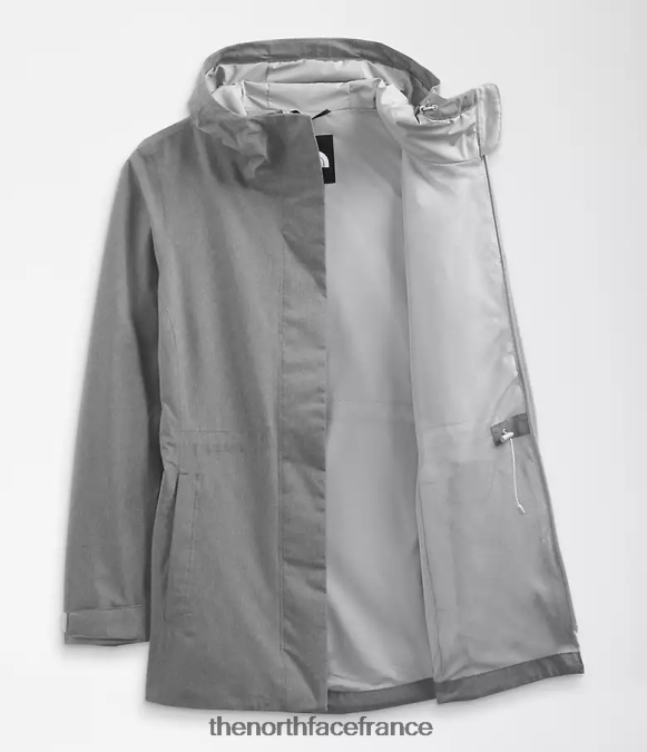 vêtements The North Face femmes veste de pluie city Breeze tnf gris moyen chiné ZPZRD1227