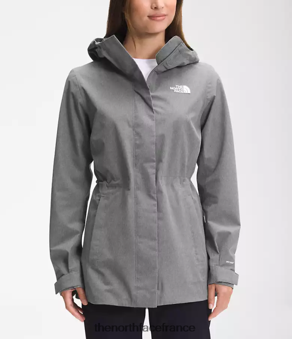 vêtements The North Face femmes veste de pluie city Breeze tnf gris moyen chiné ZPZRD1227