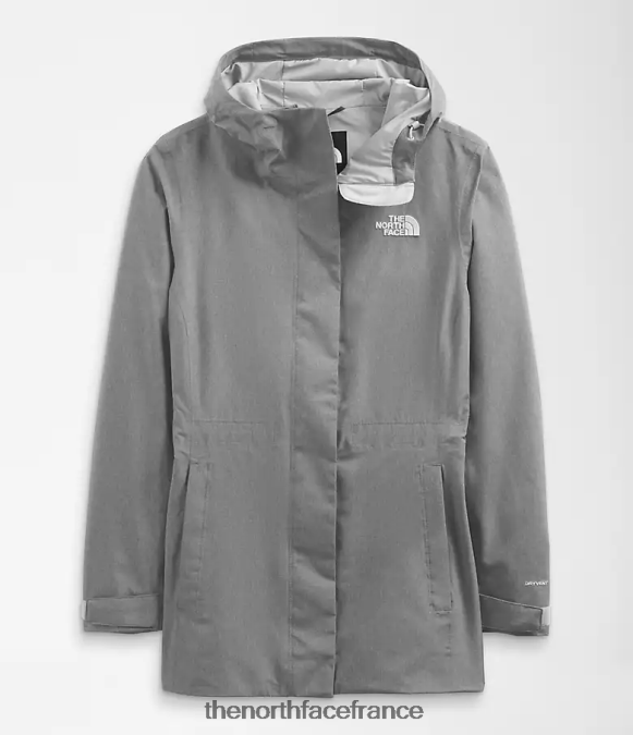 vêtements The North Face femmes veste de pluie city Breeze tnf gris moyen chiné ZPZRD1227