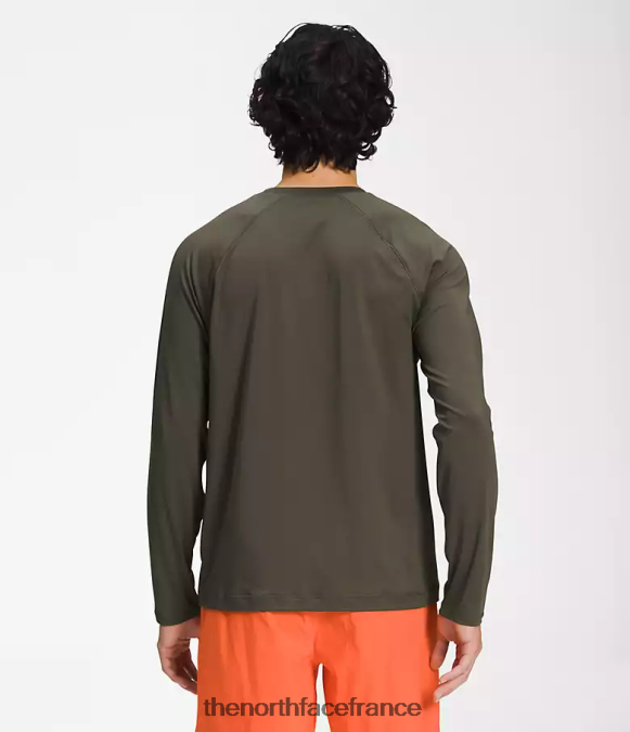 vêtements The North Face Hommes plan d'eau classe V nouveau vert taupe ZPZRD212