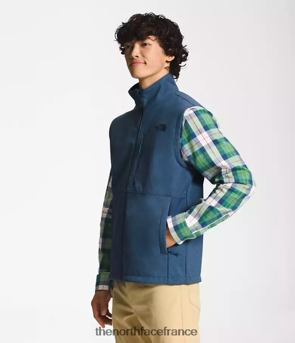 vêtements The North Face Hommes gilet bionique apex bruyère bleue ombragée ZPZRD200