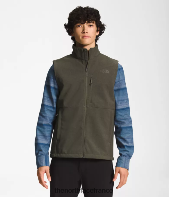 vêtements The North Face Hommes gilet bionique apex nouveau vert taupe chiné foncé ZPZRD201