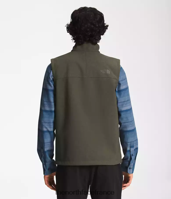 vêtements The North Face Hommes gilet bionique apex nouveau vert taupe chiné foncé ZPZRD201